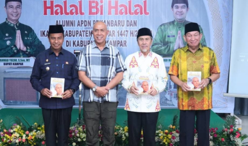 Digelar di Stanum, Bupati Ahmad Yuzar Hadiri Halal bihalal Alumni APDN Pekanbaru dan IKAPTK