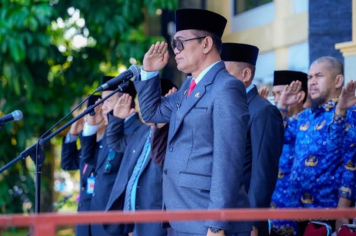 Asisten II Pimpin Upacara Peringatan Otda Tahun 2026
