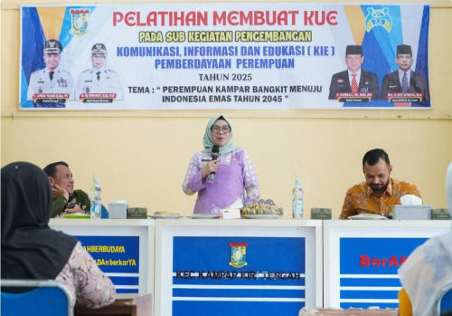 Wabup Misharti Buka Pelatihan Membuat Kue di Kampar Kiri Tengah