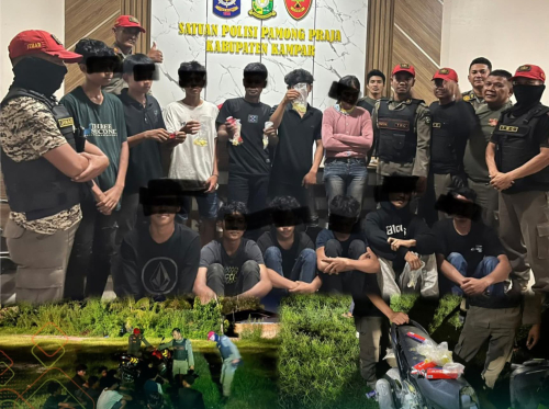 Sebanyak 12 Remaja Diamankan saat Pesta Lem di Taman Kota