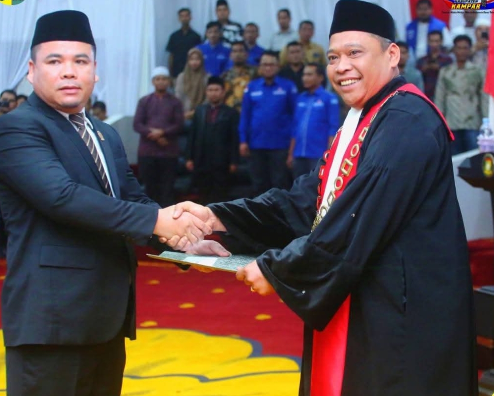 DPRD Kampar Gelar Paripurna Pelantikan Sunardi Sebagai Wakil Ketua