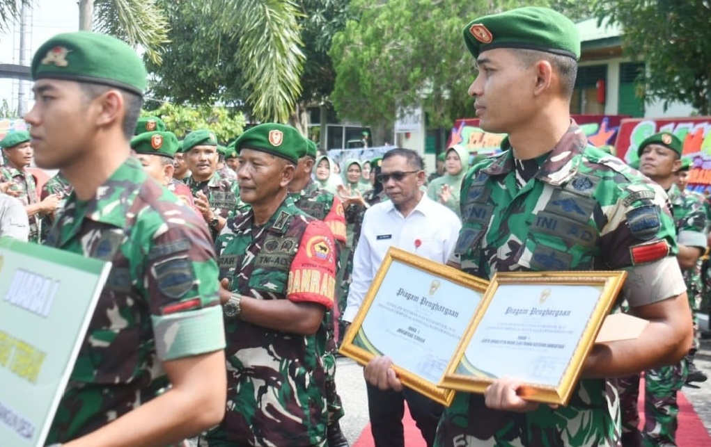 Raih Juara I Kegiatan TMMD ke-121 Dandim 0313/KPR  disambut PJ Bupati Kampar